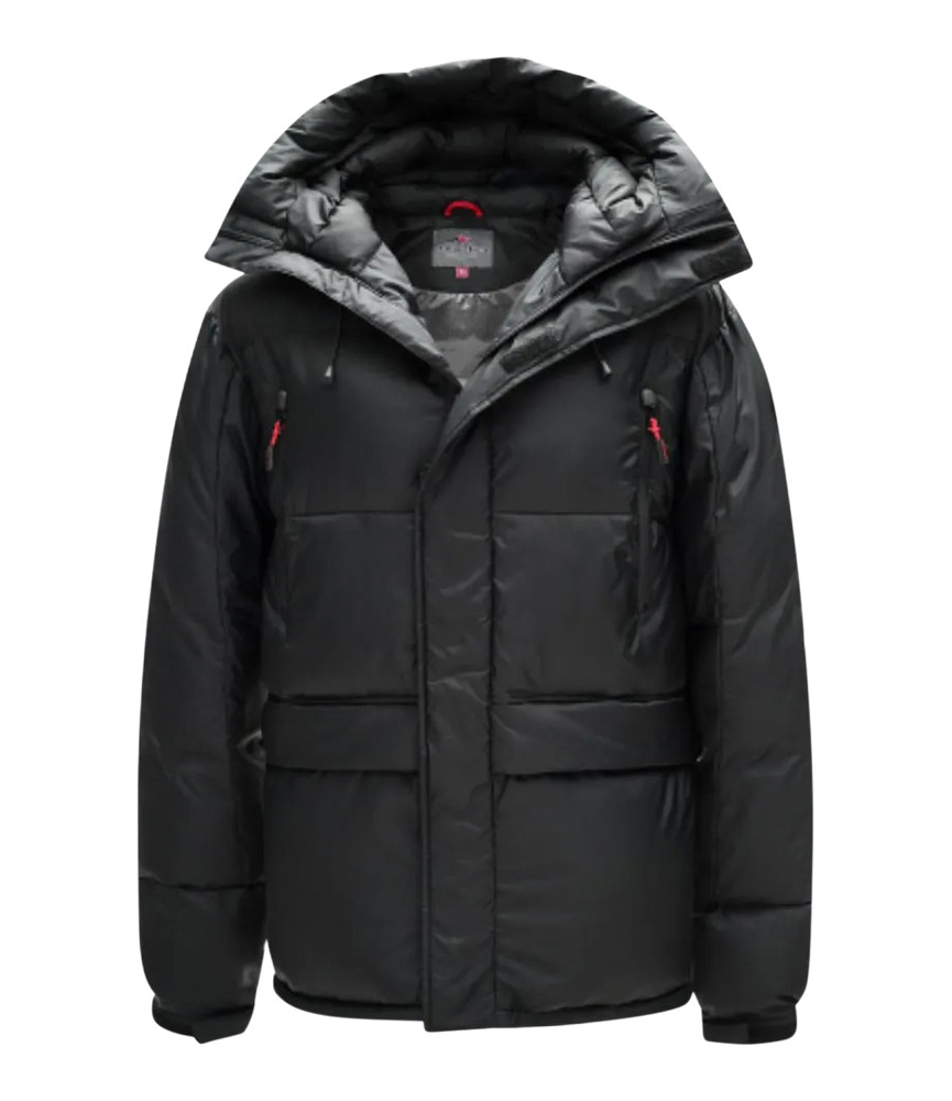 Blouson Helvetica noir - ALASKA 2 BLACK