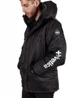 Blouson Helvetica noir - ALASKA 2 BLACK