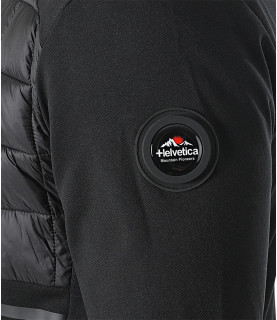 Sweat zippé Helvetica noir - DRADLER BLACK