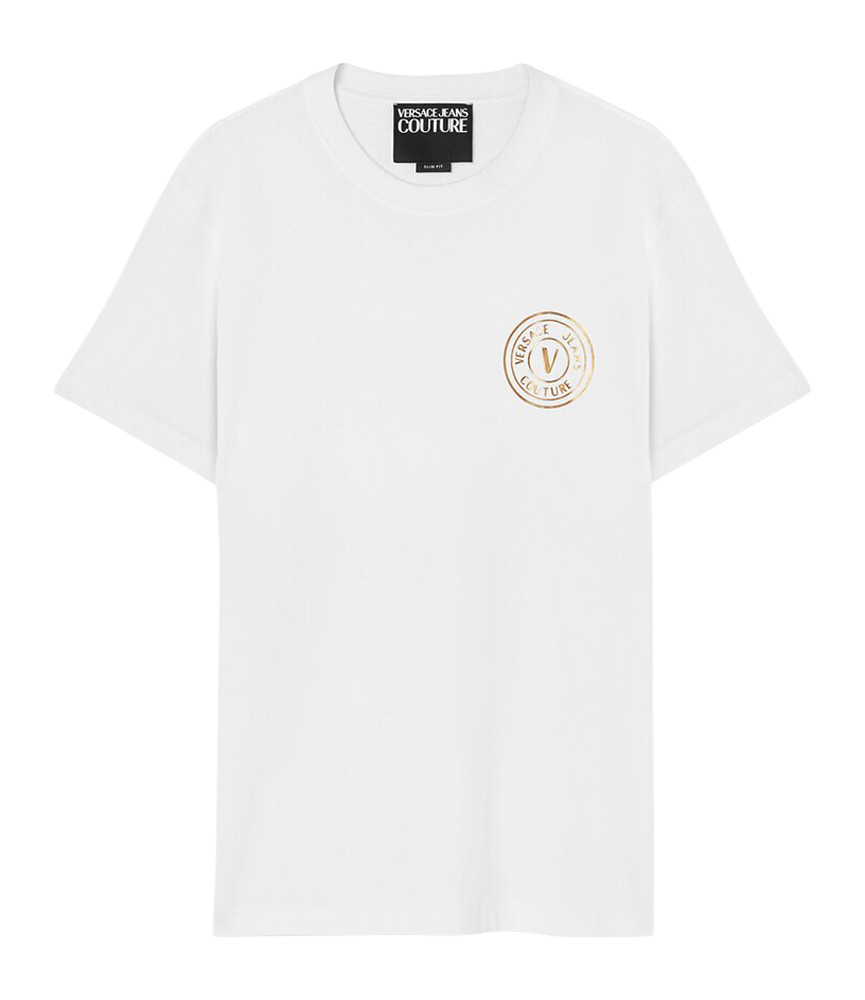 T-Shirt Versace Jeans Couture blanc - 76GAHT02 CJ00T G03