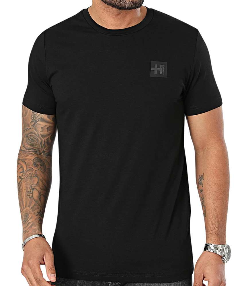 T-shirt Helvetica noir - 12FOSTER BLACK