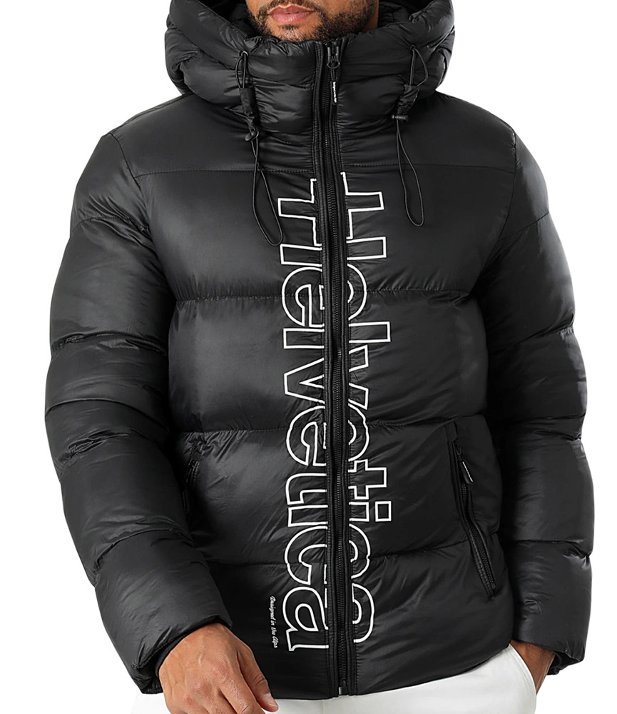 Doudoune Helvetica noir - SILVER  BLACK