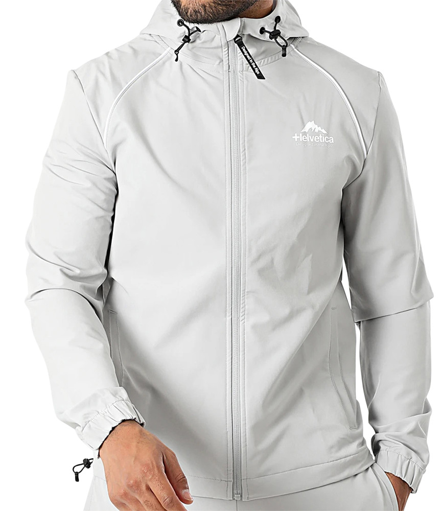 Veste Helvetica gris - 04 WELLS ROCK