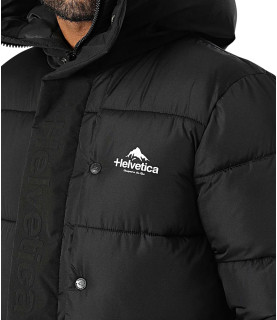 Doudoune Helvetica noir - BARNES BLACK