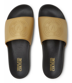 Claquette Versace Jeans Couture noir - 72YA3SQ3 ZS194 948 - FONDO SLIDE DIS41