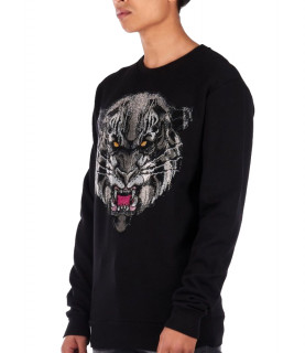 Sweat strassé My Brand noir - MMB-SW012-GM041