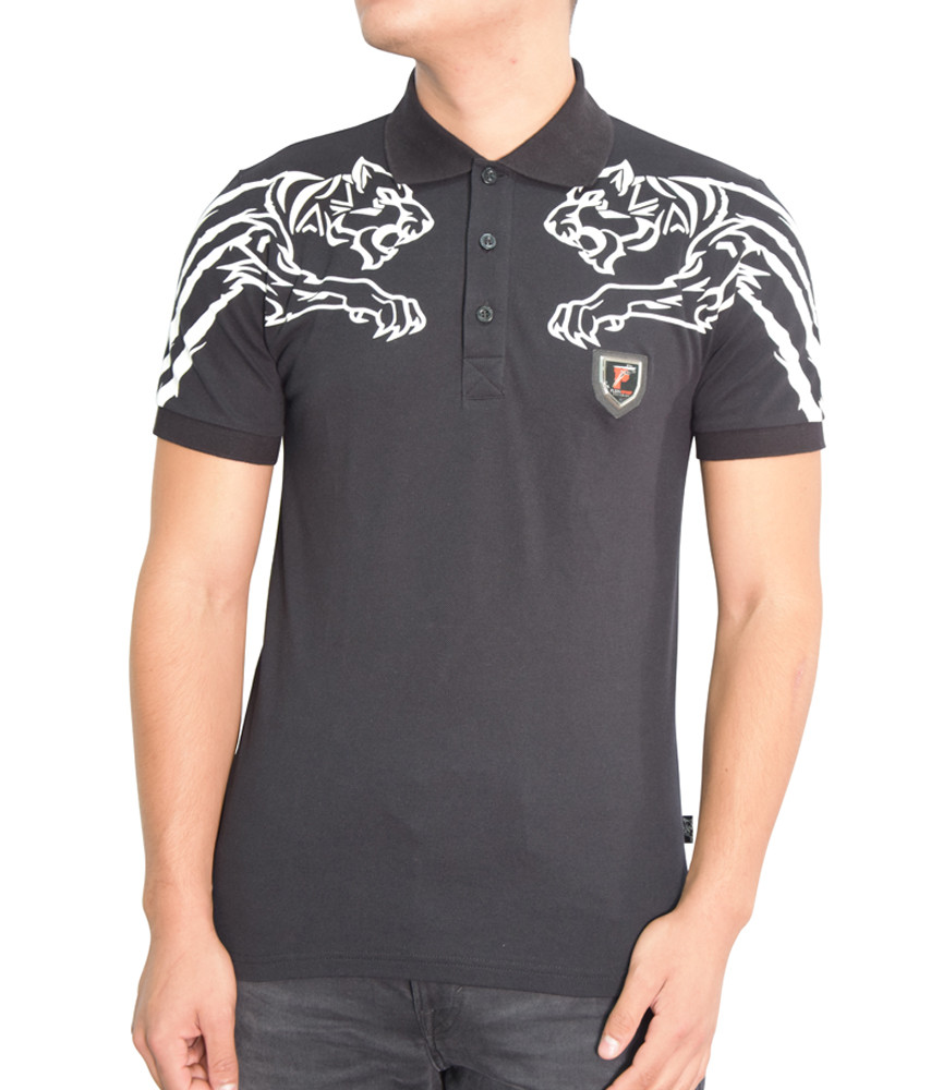 Polo Plein Sport noir - MTK0535 SJ001N