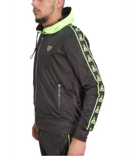 Veste HORSPIST noir jaune - IOWA BLACK