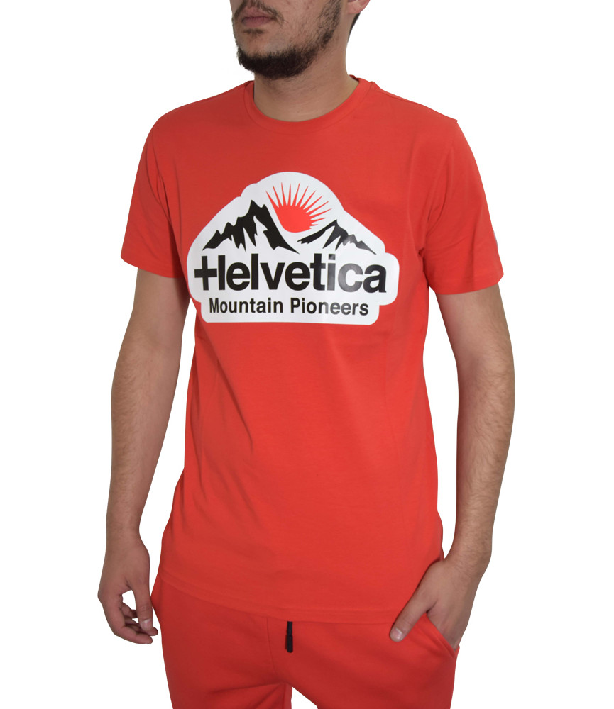 T- shirt HELVETICA rouge - POST - H500 RED