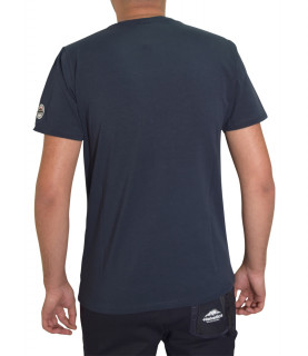 T-shirt HELVETICA bleu - POST - H500 DARK NAVY
