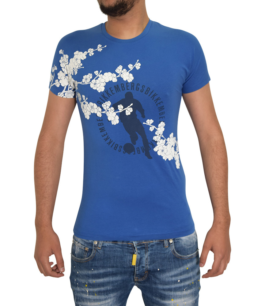 T-shirt Bikkembergs bleu - C 7 23S FS E B023