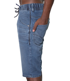 Short JoggJeans Diesel bleu - D-KROOSHORT-NE 00STMV 069VH 01