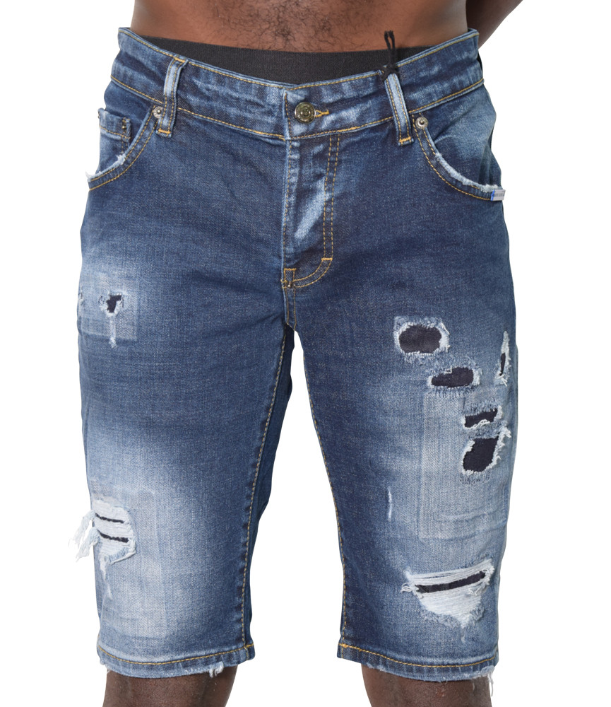 Short Shone Request bleu - SHORT JEAN 530