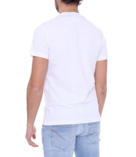 Tshirt Versace Jeans Couture blanc - B3GWA7TD - WUP600 SLIM ROUND BIG RUBBER