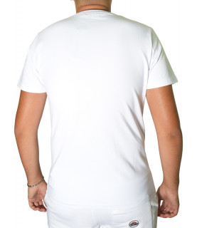Tshirt HELVETICA blanc-POST2 BLANC