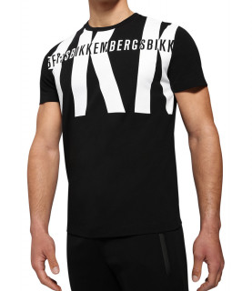 Tshirt Bikkembergs noir et blanc - C 4 101 55 E 2296 C74