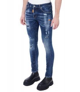 Jeans My Brand bleu - NEON ORANGE WASHED DENIM