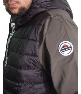 Veste Helvetica kaki et noir - COURCHEVEL2 H326 KAKI