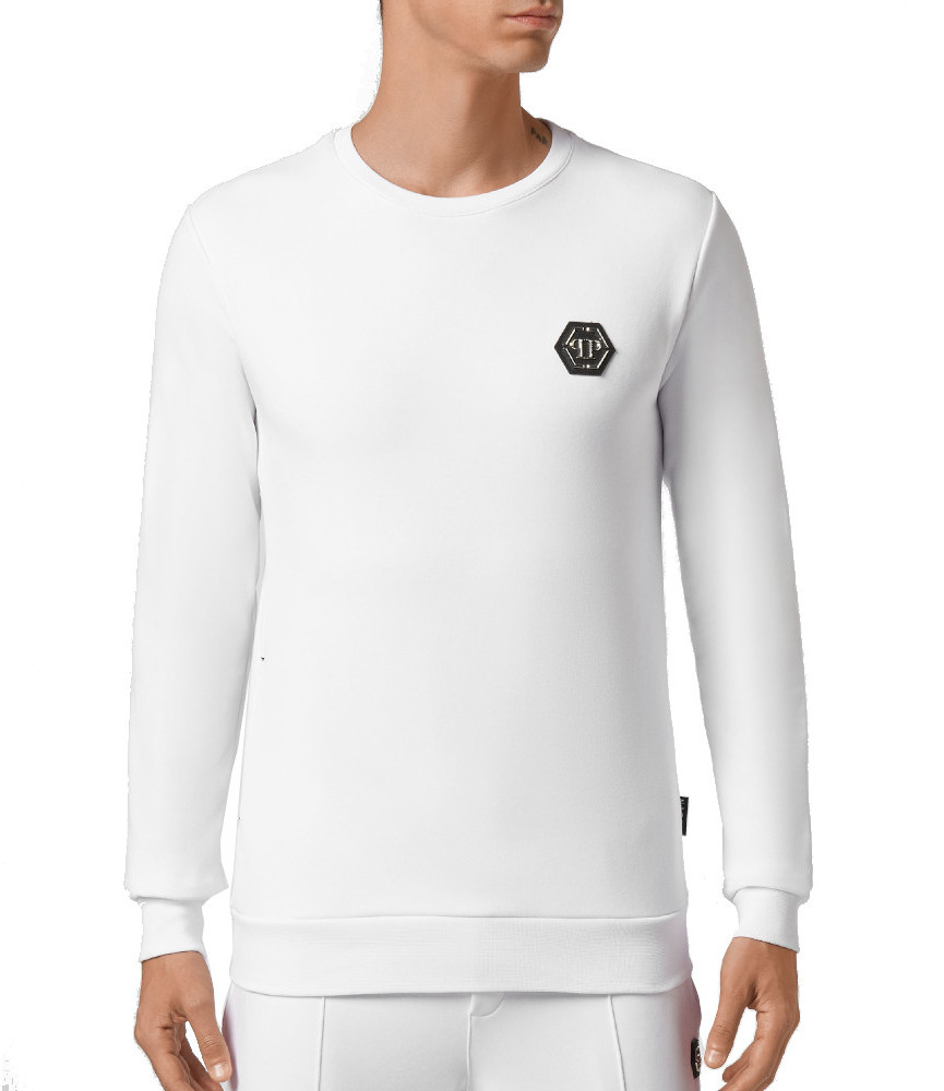 Sweat PHILIPP PLEIN blanc - A20C MJO 0739 PJO00.2N