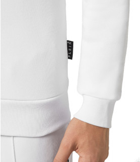 Sweat PHILIPP PLEIN blanc - A20C MJO 0739 PJO00.2N