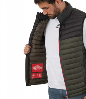 Doudoune sans manches Helvetica kaki - BILLY H101 KAKI
