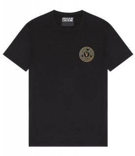 T-shirt Versace Jeans Couture noir - 72GAHT04 - 72UP600 S VEMBLEM EMBRO S
