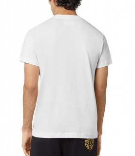 T-shirt Versace Jeans Couture blanc - 72GAH6S4 - 72UP600 SLIMCONTR OUTLINE C