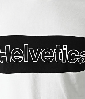 Tshirt Helvetica blanc - LUTECE WHITE