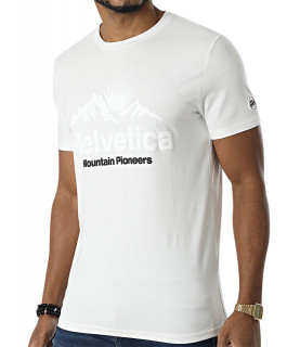 T-shirt Helvetica blanc - CROISIC WHITE
