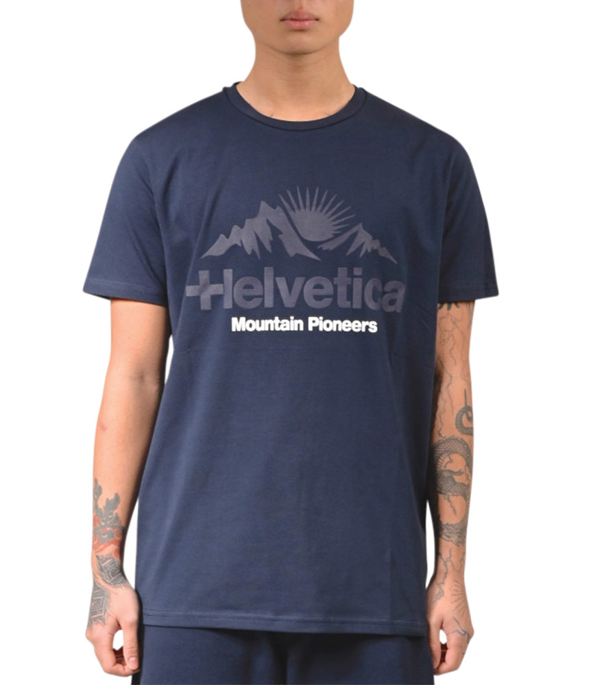 T-shirt Helvetica marine - CROISIC DARK NAVY