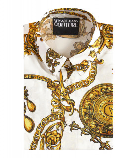 Chemise Versace Jeans Couture blanc - 71GAL2S0 - 71UP201 PRINT BAROQUE BIJOUX
