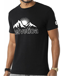 T-shirt Helvetica noir - KYLE BLACK
