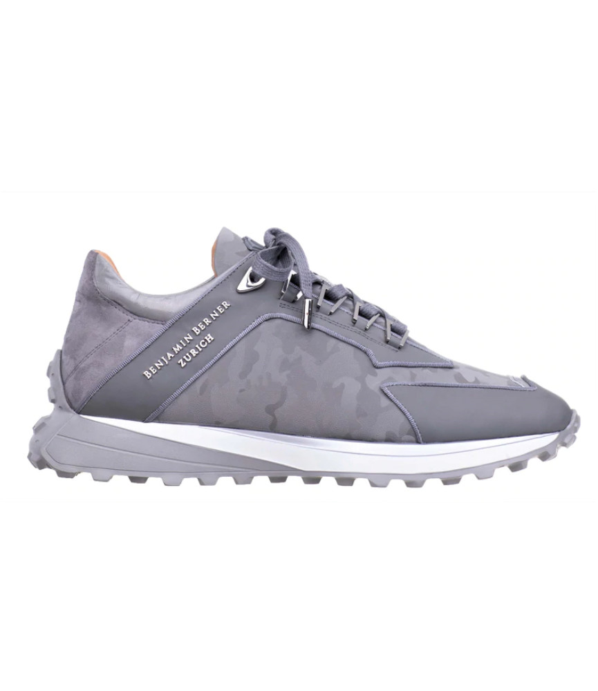 Baskets Benjamin Berner gris - ALPHA RUNNER REFLECTIVE CAMOUFLAGE STEEL GREY