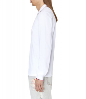 Polo manches longues blanc - A06318 0MXZA 100