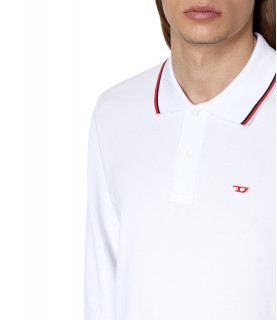 Polo manches longues blanc - A06318 0MXZA 100