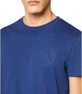 T-shirt Versace Jeans Couture bleu - 73GAHT06 - 73UP600 V VEMBLEM RUB
