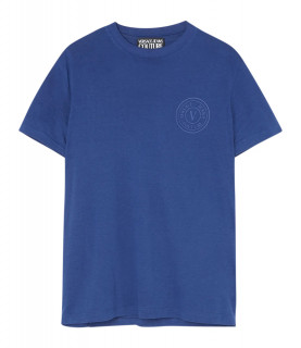 T-shirt Versace Jeans Couture bleu - 73GAHT06 - 73UP600 V VEMBLEM RUB