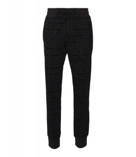 Bas jogging Versace Jeans Couture noir - 73GAA3B1 73UP314 PRINT LOGO FLOCK