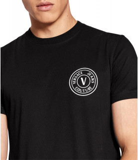 T-shirt Versace Jeans Couture noir - 73GAHT06 - 73UP600 V VEMBLEM RUB