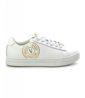 Baskets Versace Jeans Couture blanc or - 73VA3SK3 ZP013 G03 - FONDO COURT 88 DIS