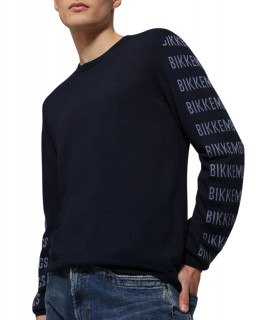 Pull Bikkembergs bleu - CS44G10X1306Y99