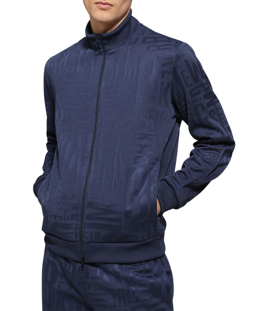 Sweat zippé Bikkembergs bleu - C 3 106 00 M 4444 6039