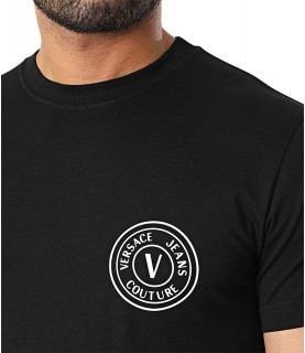 T-shirt Versace Jeans Couture noir - 74GAHT06 - 74UP600 S VEBLEM RUBB