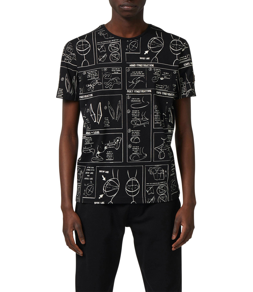 T-shirt Iceberg noir - I1PF018 6301 9000