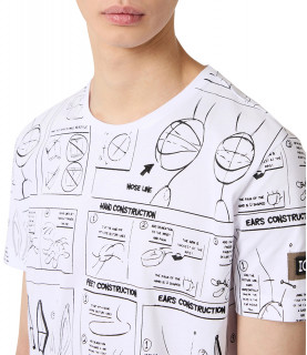 T-shirt Iceberg blanc - I1PF018 6301 1101