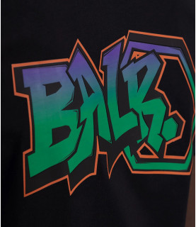 T-Shirt BALR noir - OLAF STRAIGHT GRAFFITI B1112 1170