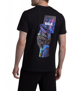 T-Shirt BALR noir - OLAF STRAIGHT MULTI COLOR B1112 1171