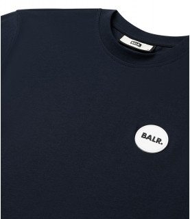 T-Shirt BALR noir - OLAF STRAIGHT ROUND RUBBER B1112 1184