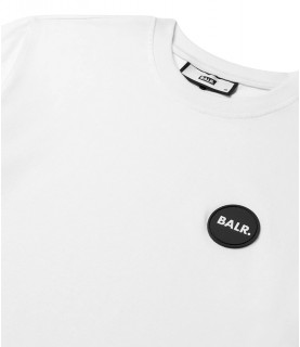 T-Shirt BALR blanc - OLAF STRAIGHT ROUND RUBBER B1112 1184