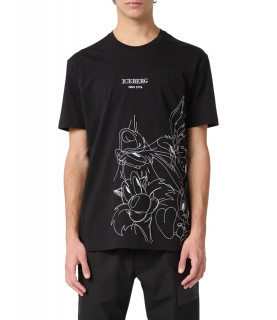 T-shirt Iceberg noir - I1PF02C 6301 9000